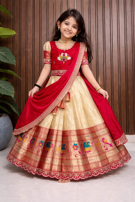 PAITHANI KIDS LEHENGA CHOLI SS619