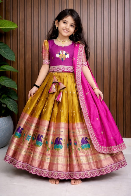 PAITHANI KIDS LEHENGA CHOLI SS619