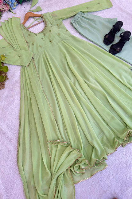 Beautiful Georgette Gown set SS614