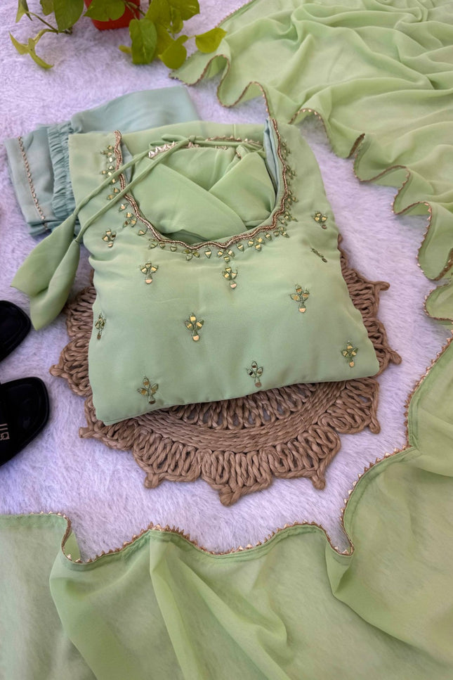 Beautiful Georgette Gown set SS614
