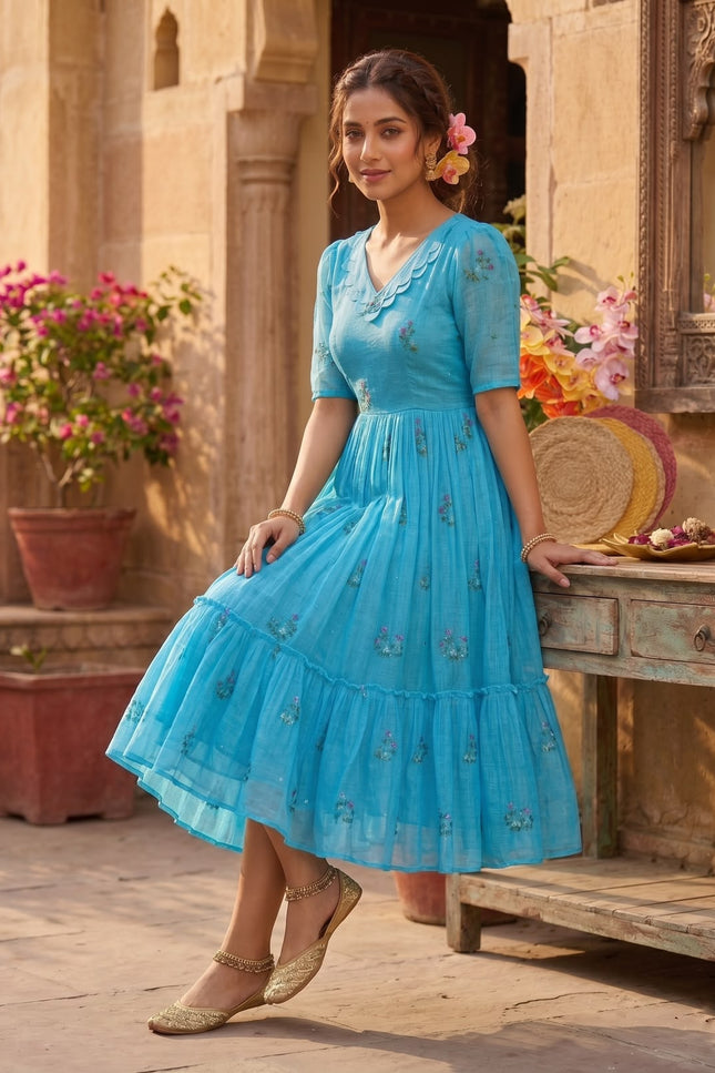 Summer Special Kota Checks Gown SS613