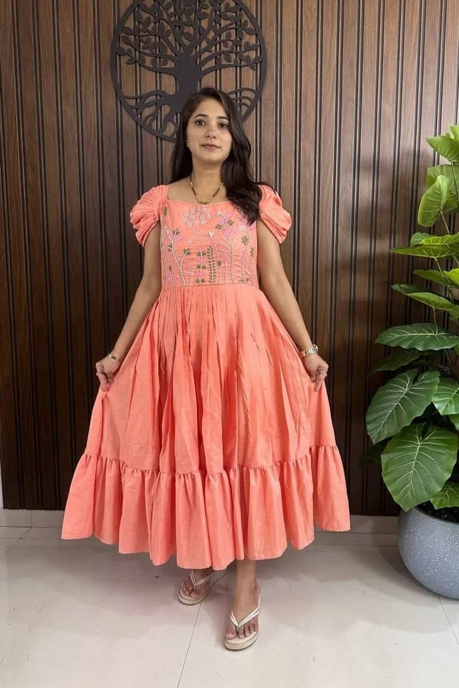Pure mul cotton  Gown SS618