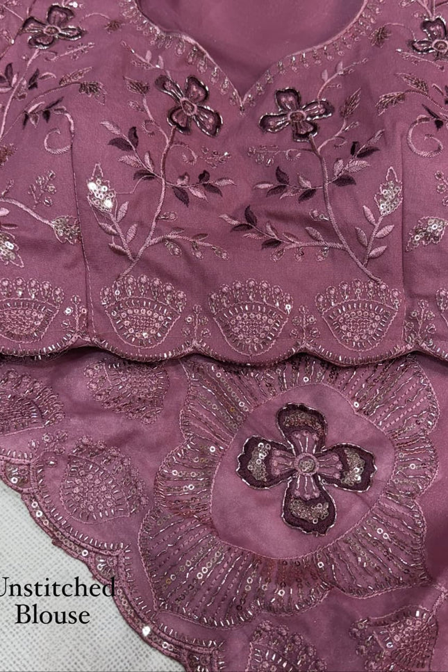 Grace meets glamour in this ethereal colored saree SS634