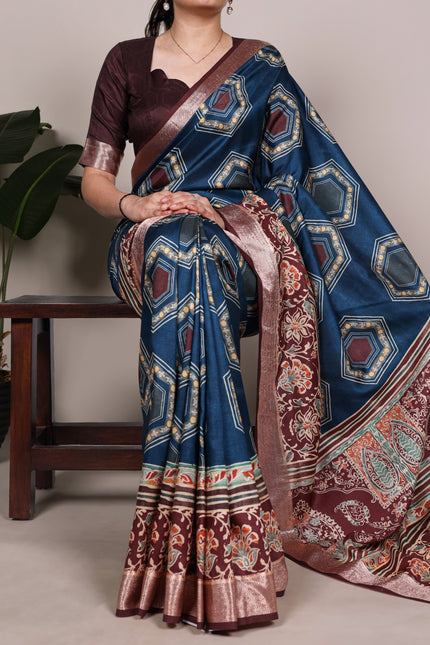 Tasar silk saree  SS628