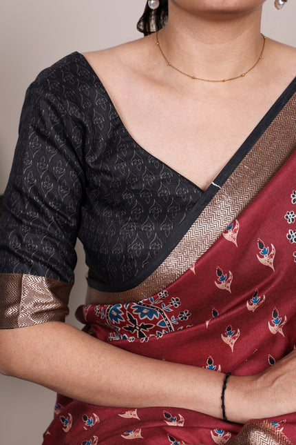 Tasar silk saree  SS628