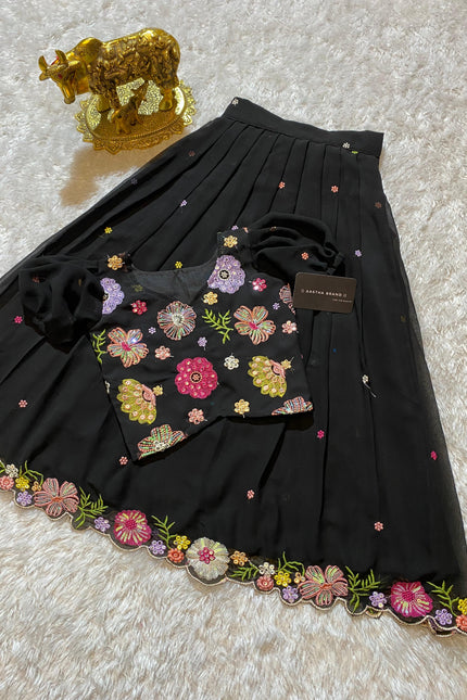 Super designer sequins crop top for kids SS637