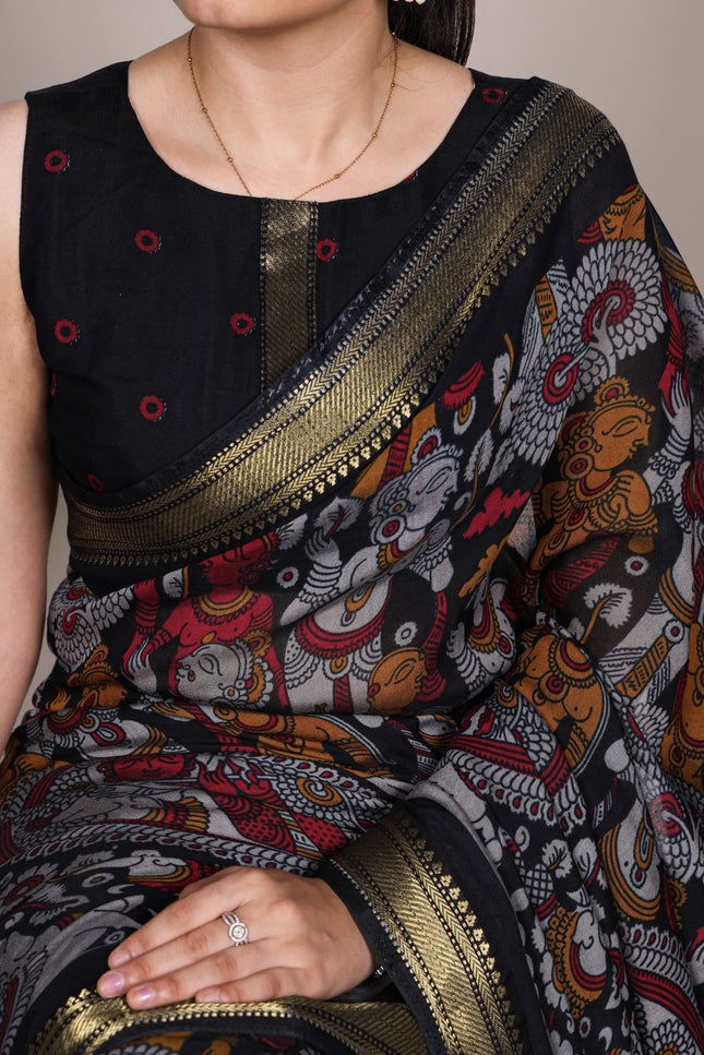 Elegant Kalamkari artistry Saree SS627