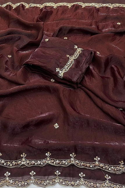 Beautiful desginer Space silk Saree SS636