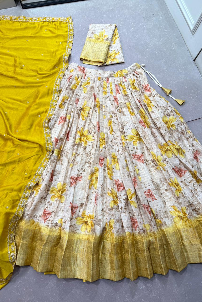 Dola Chex Floral Printed Lehenga Choli SS655