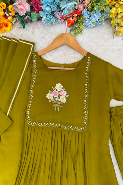 Pure Viscos Mul Chanderi Gown SS643