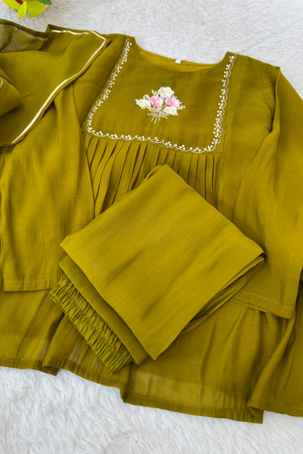 Pure Viscos Mul Chanderi Gown SS643