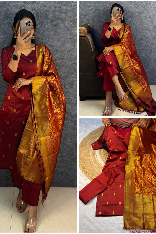 Elevate your style with this stunning Kurti set SS646