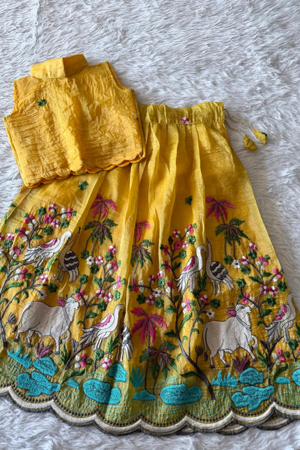 Gold crush Kids Lehanga SS654
