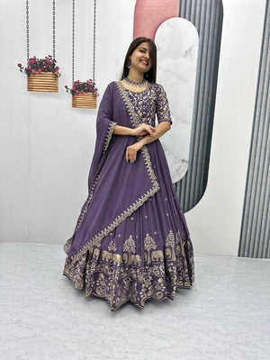 Grayish purple