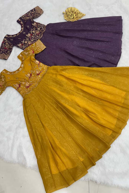 Pure Star Georgette Kids Gown SS648