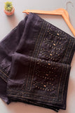 blouse unstitched / BLACK