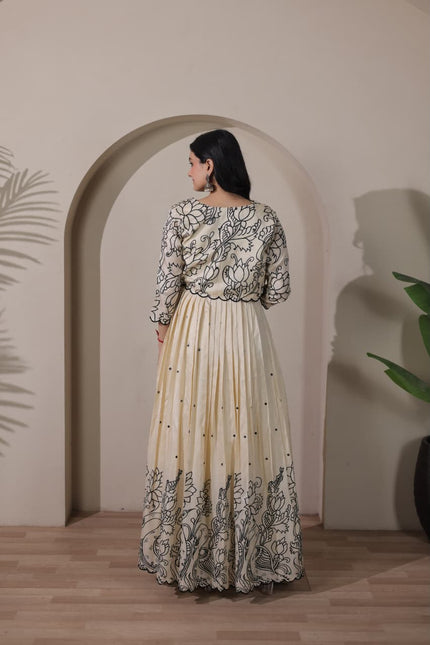 Tussar silk Kalamkari print SS665