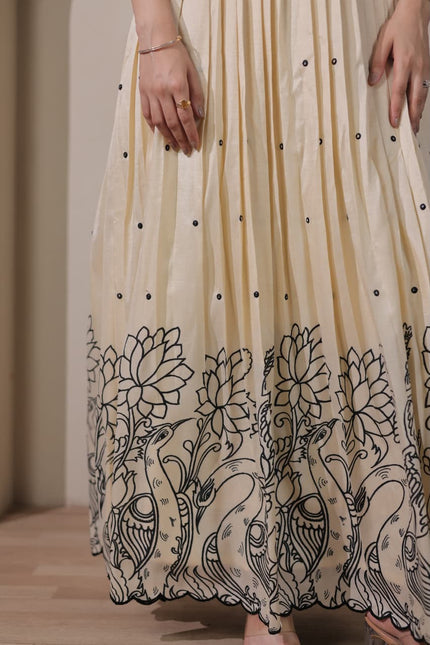 Tussar silk Kalamkari print SS665