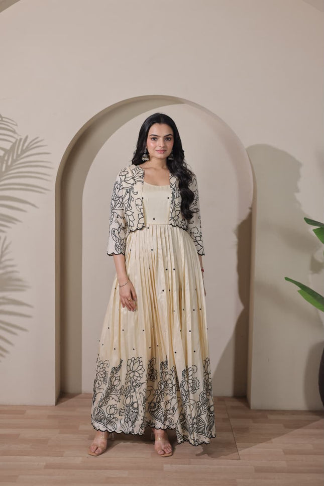 Tussar silk Kalamkari print SS665