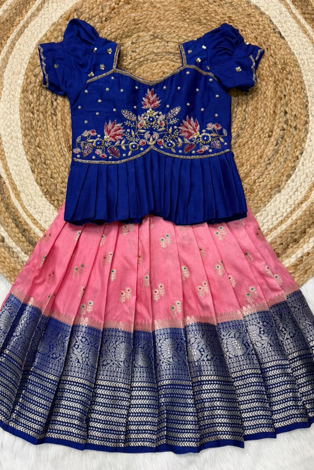 Banaras Silk kids lehanga SS659