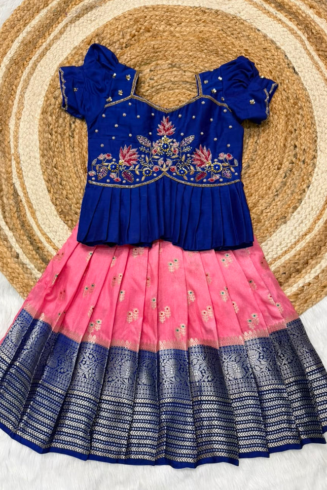 Banaras Silk kids lehanga SS659