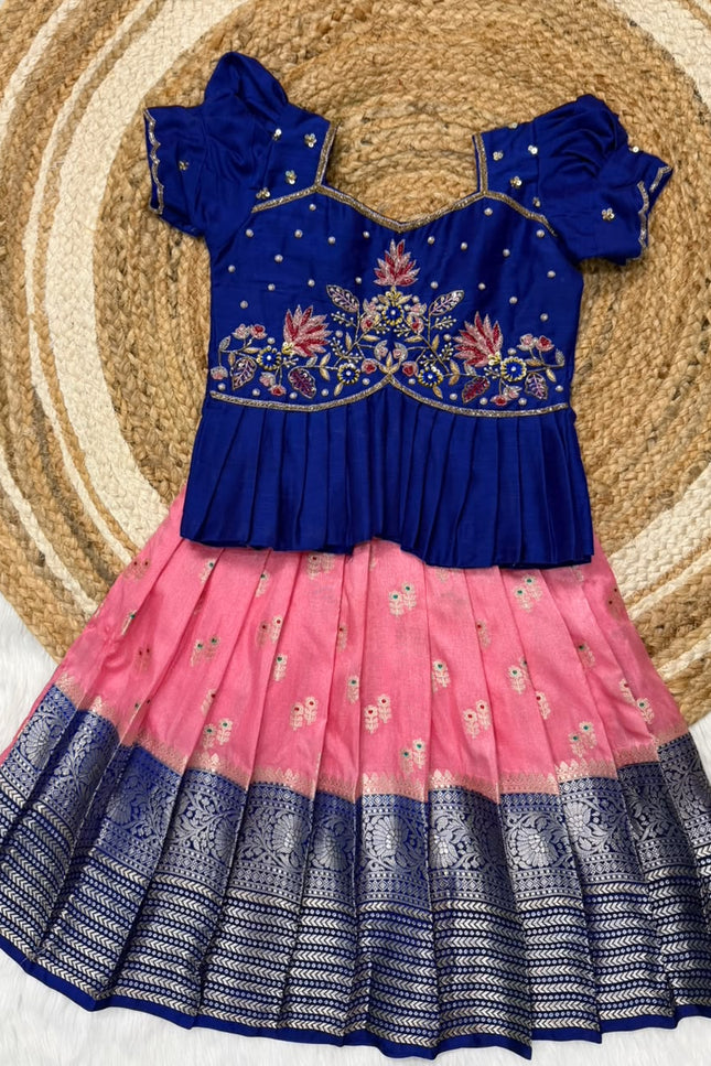Banaras Silk kids lehanga SS659