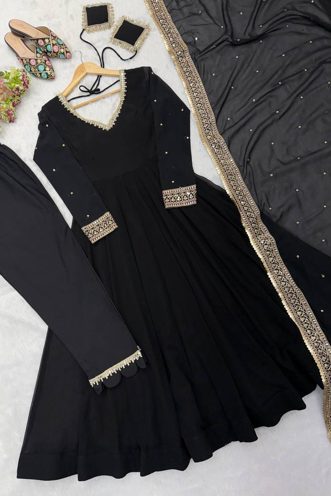 Georgette Sequence Embroidery Gown SS658
