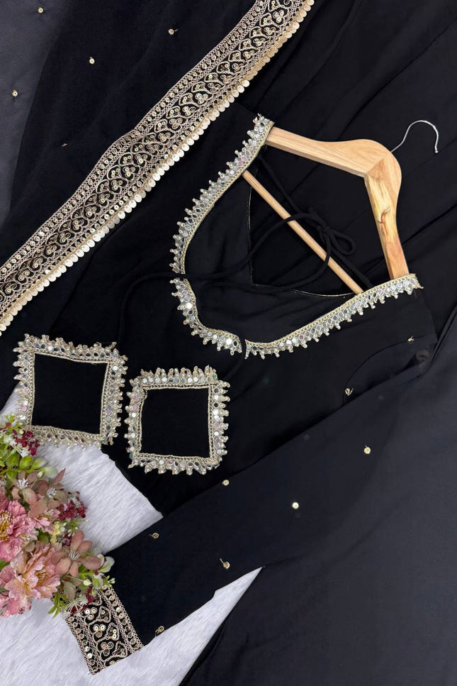 Georgette Sequence Embroidery Gown SS658