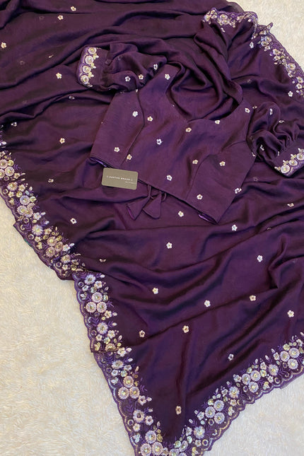 Soft crush silk saree SS685