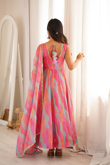 Mirror Lace Worked Gown SS677