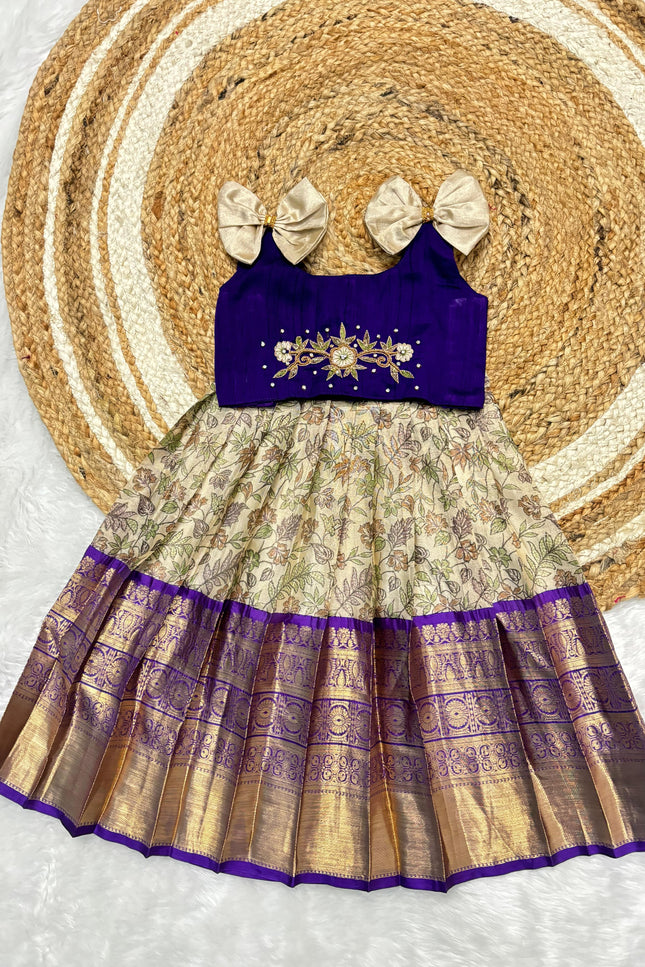 Soft tissue painted Girls Gown SS683