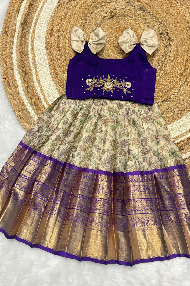 Soft Tissue Painted Girl Frock SS719