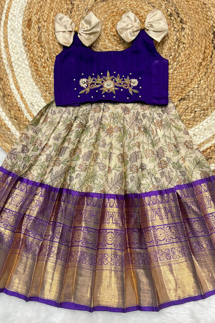 Soft tissue painted Girls Gown SS683