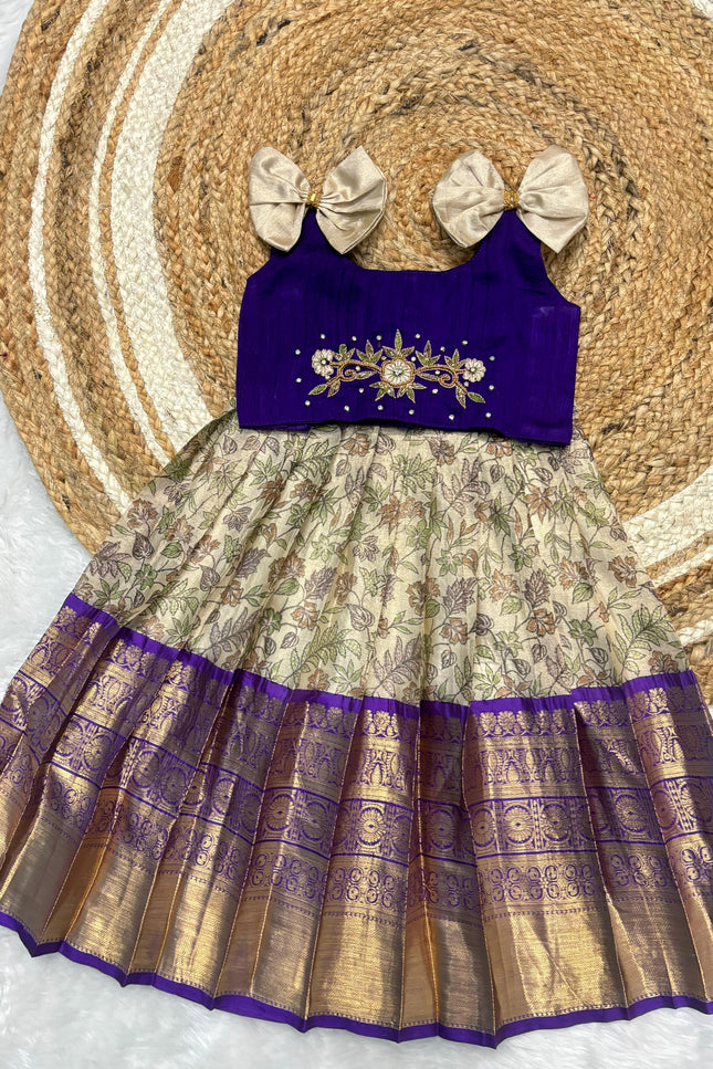 Soft Tissue Painted Girl Frock SS719