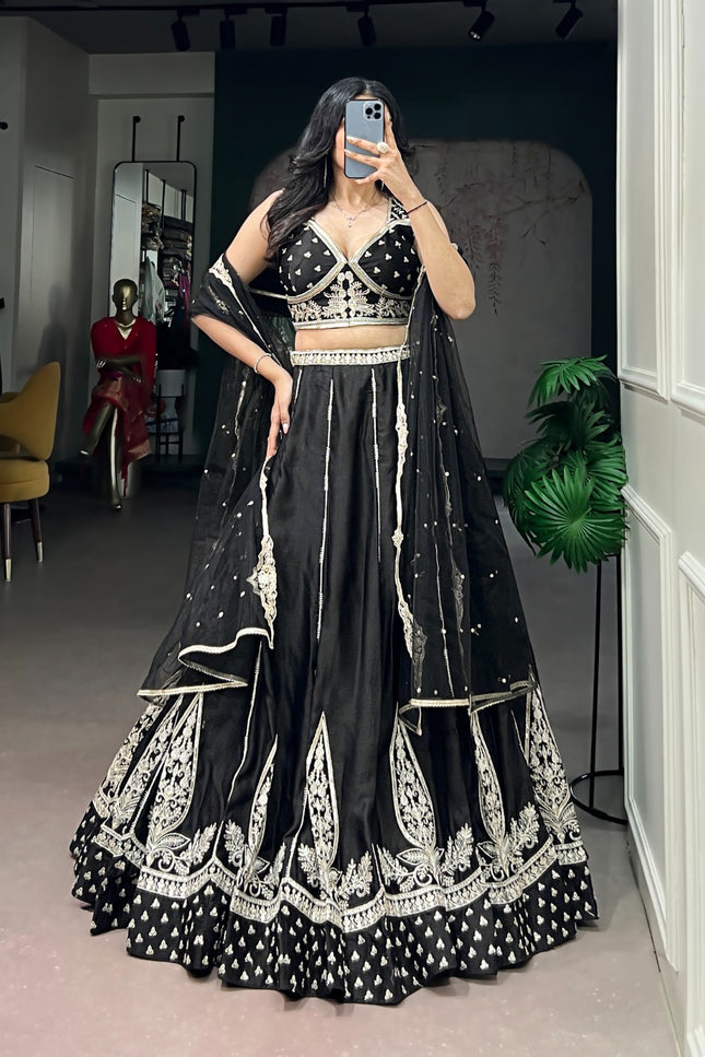 Naysha Silk Fabric Lehanga SS693