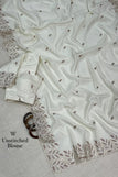 blouse unstitched / off white