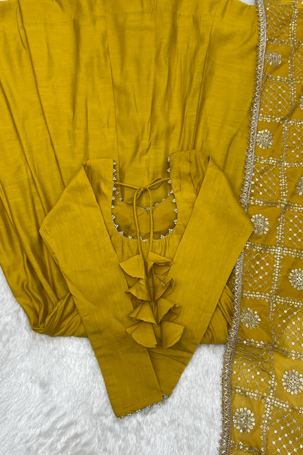 Pure Romansilk Chanderi Gown SS708
