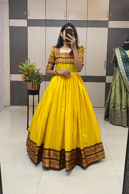 Rich cotton silk gown SS700