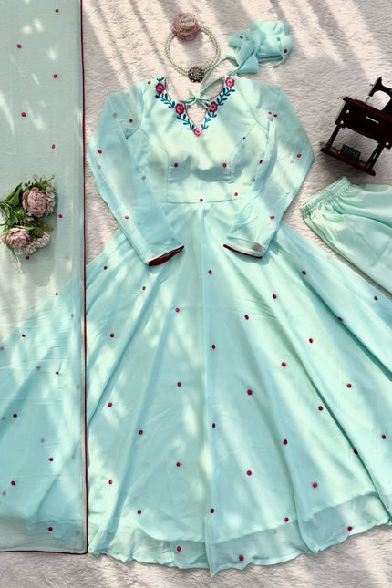 Designer Embroidery Gown SS709