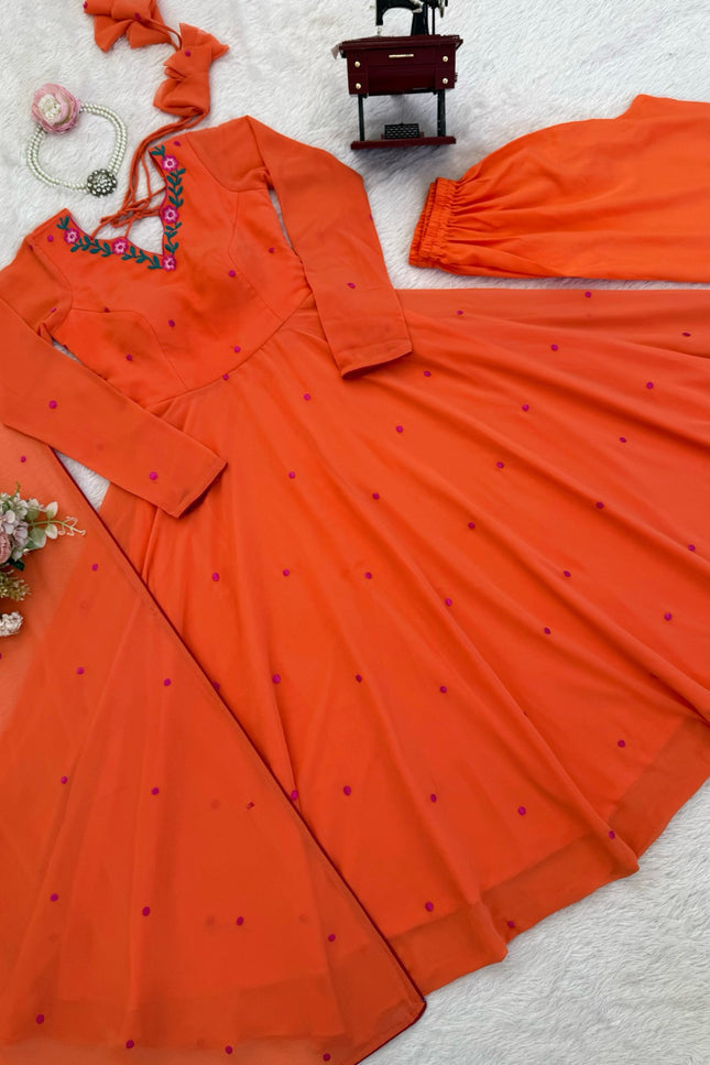 Designer Embroidery Gown SS709