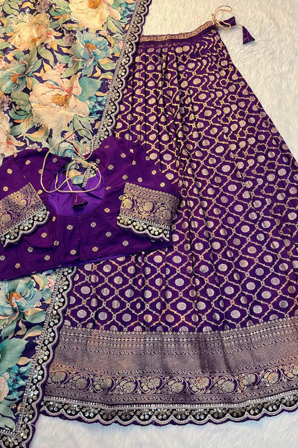 Pure Banarasi Lehangas SS697