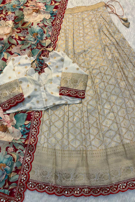 Pure Banarasi Lehangas SS697