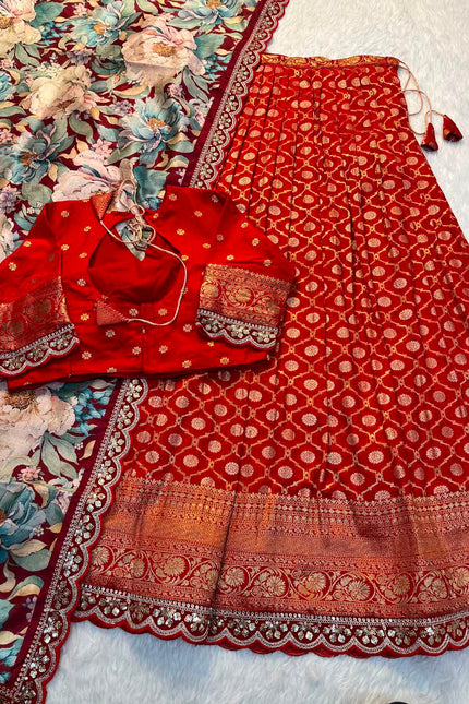 Pure Banarasi Lehangas SS697