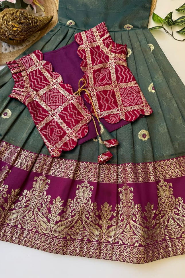 Pure self viscose kids gown SS705