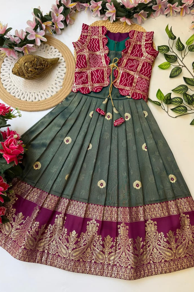 Pure self viscose kids gown SS705