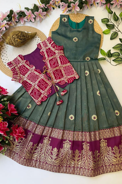 Pure self viscose kids gown SS705