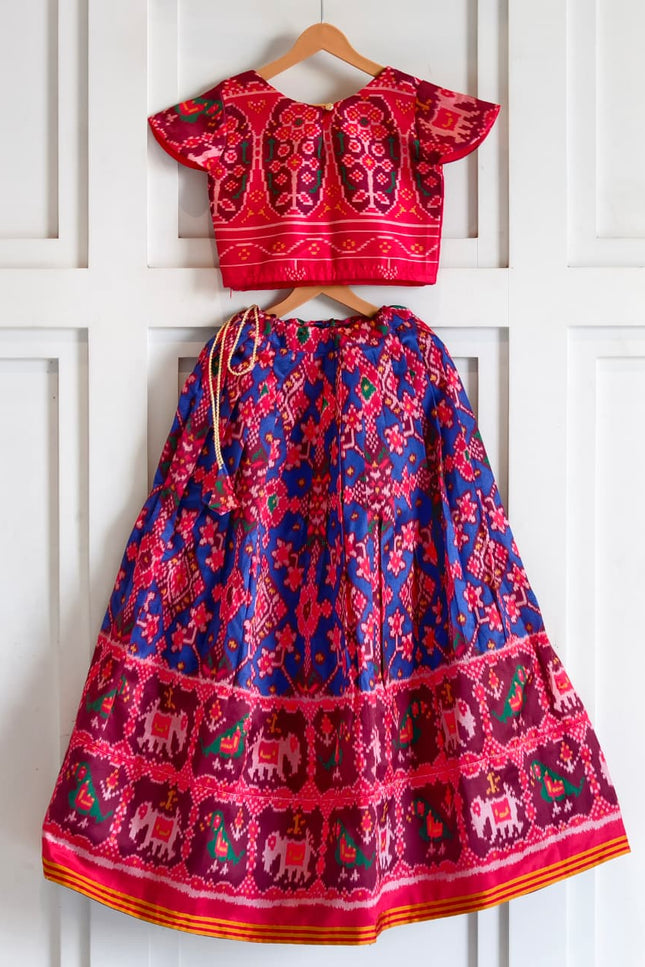 Perfect blend of charm with stylish patola set SS714