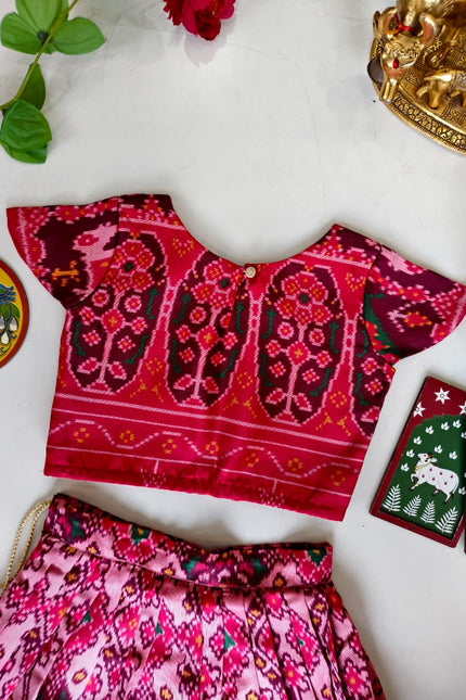 Perfect blend of charm with stylish patola set SS714