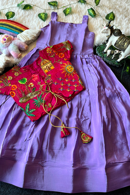 ROYAL BLOOM – Kids Gown with Coat SS721