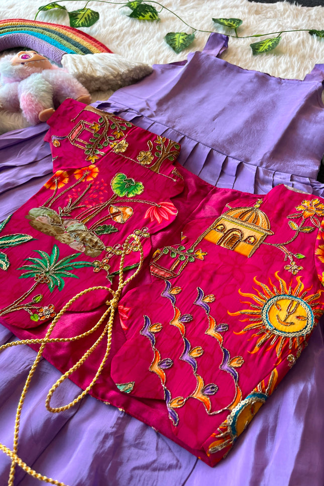 ROYAL BLOOM – Kids Gown with Coat SS721